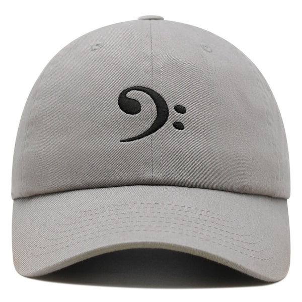 Bass Clef Premium Dad Hat Embroidered Baseball Cap Music Symbol