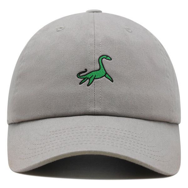 Elasmosaurus Dinosaur  Premium Dad Hat Embroidered Baseball Cap Green