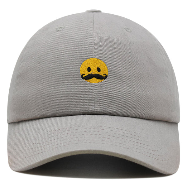 Mustache Emoji Premium Dad Hat Embroidered Baseball Cap Funny