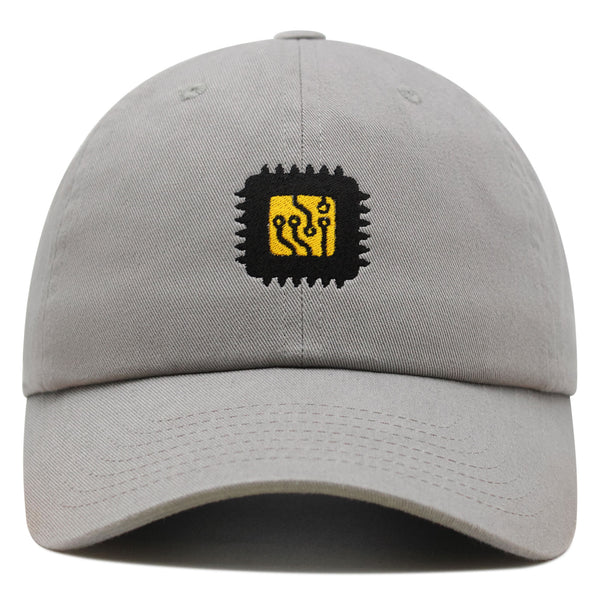 Computer Chip Premium Dad Hat Embroidered Baseball Cap CPU