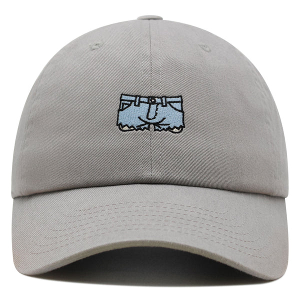 Denim Shorts Premium Dad Hat Embroidered Baseball Cap Jeans