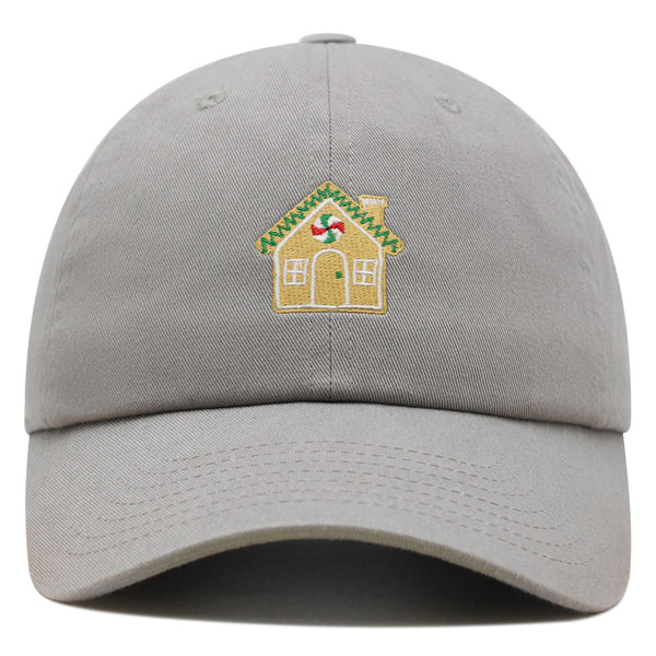 Gingerbread House  Premium Dad Hat Embroidered Baseball Cap Holiday