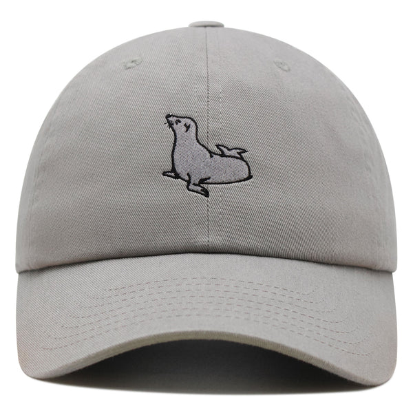 Seal Premium Dad Hat Embroidered Baseball Cap Fishing Pier