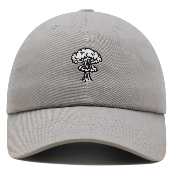 Mushroom Cloud  Explosion Premium Dad Hat Embroidered Baseball Cap Nuclear