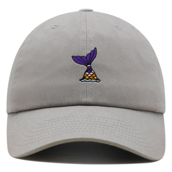 Mermaid Tail Premium Dad Hat Embroidered Baseball Cap Cute