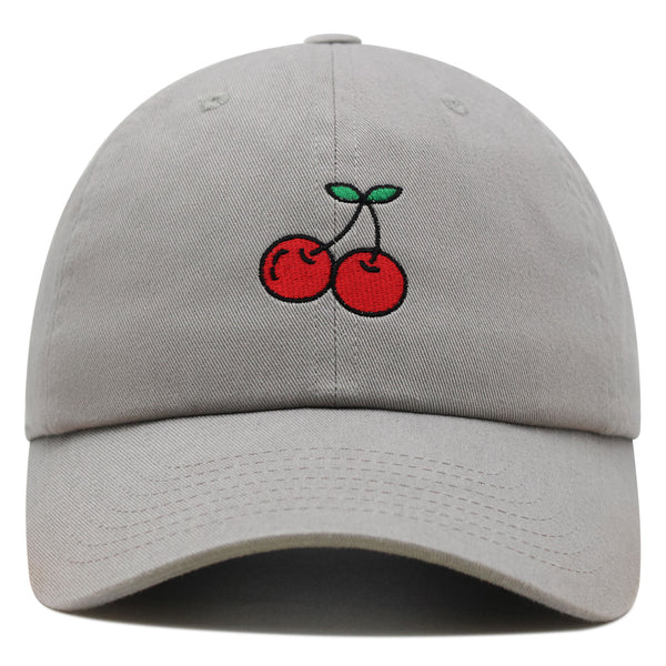 Cherries Premium Dad Hat Embroidered Baseball Cap Fruit