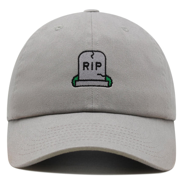 Gravestone Premium Dad Hat Embroidered Baseball Cap RIP