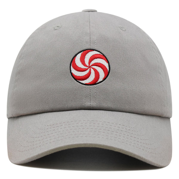 Peppermint Swirl Candy Premium Dad Hat Embroidered Baseball Cap Foodie