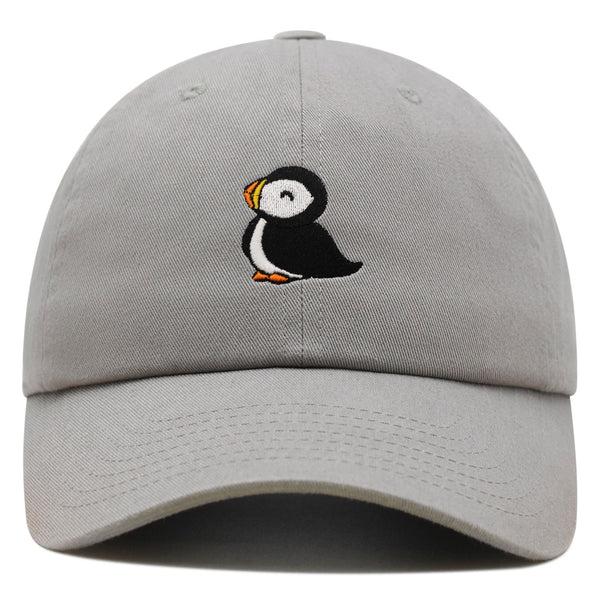 Puffin Premium Dad Hat Embroidered Baseball Cap Cute Bird