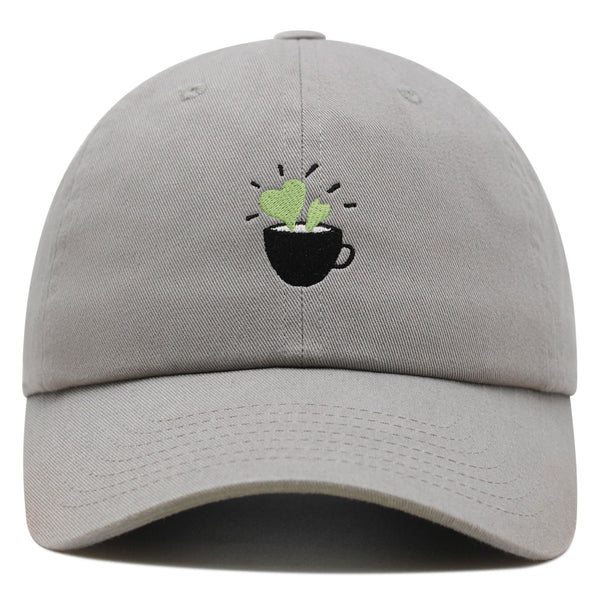 Plant in Mug Premium Dad Hat Embroidered Baseball Cap Plant