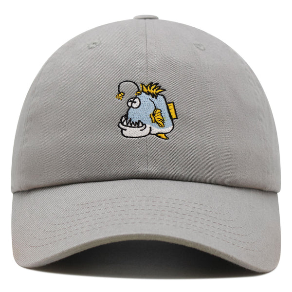 Angler Fish Premium Dad Hat Embroidered Baseball Cap Funny