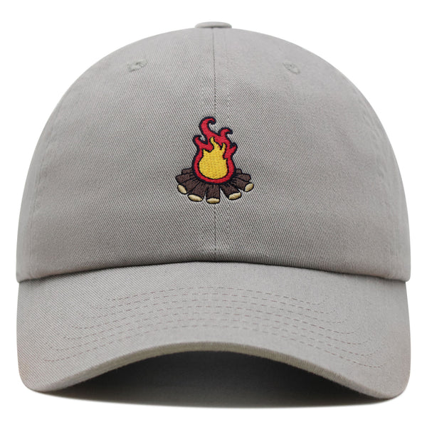 Camp Fire Premium Dad Hat Embroidered Baseball Cap Grill Pit