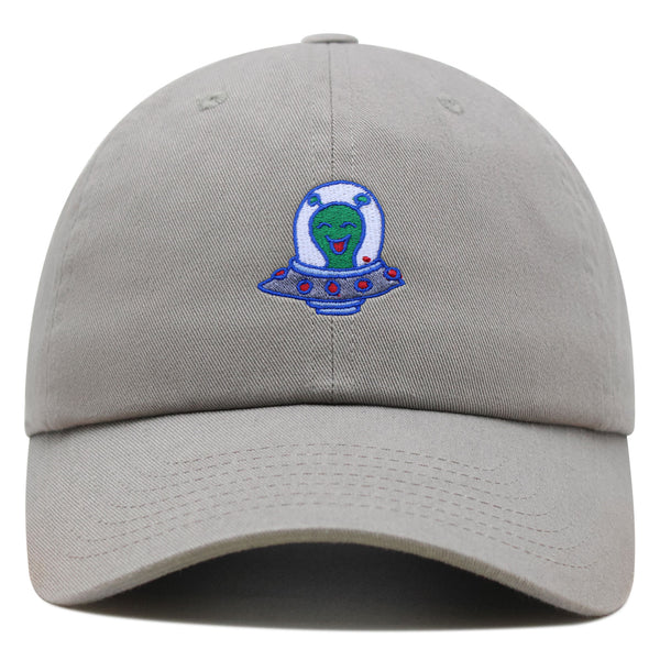 Flying Saucer Premium Dad Hat Embroidered Baseball Cap UFO