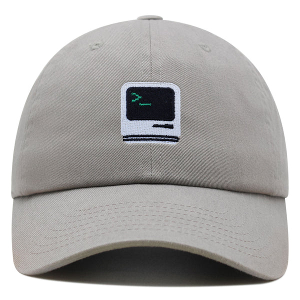 Vintage Computer Premium Dad Hat Embroidered Baseball Cap Old School