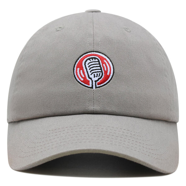 Desktop Microphone Premium Dad Hat Embroidered Baseball Cap Podcast