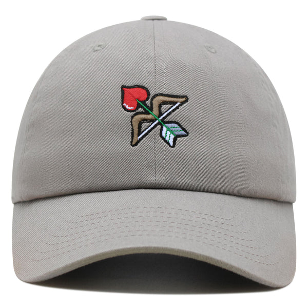 Valentines Day Bow Premium Dad Hat Embroidered Baseball Cap Cute Bow