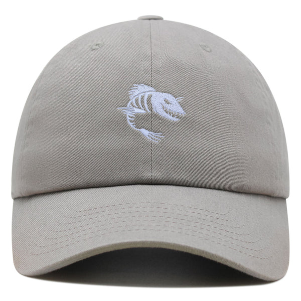 Fish Bone Premium Dad Hat Embroidered Cotton Baseball Cap Tattoo