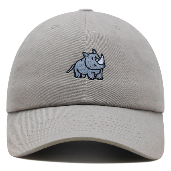 Rhino Premium Dad Hat Embroidered Cotton Baseball Cap