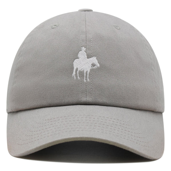 Cowboy Silhouette Premium Dad Hat Embroidered Cotton Baseball Cap Texas