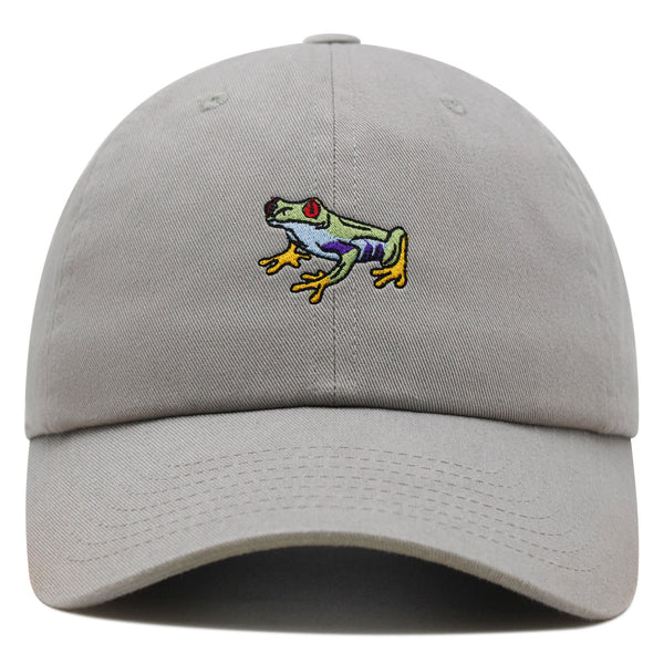 Frog Premium Dad Hat Embroidered Cotton Baseball Cap Funny Green