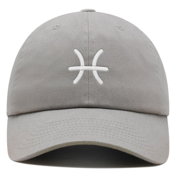 Pisces Premium Dad Hat Embroidered Cotton Baseball Cap Zodiac Symbol