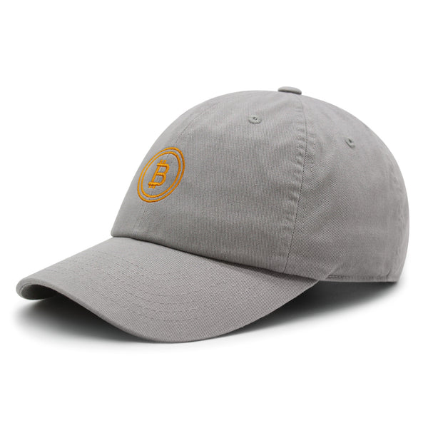 Bitcoin Premium Dad Hat Embroidered Baseball Cap Cryptocurrency