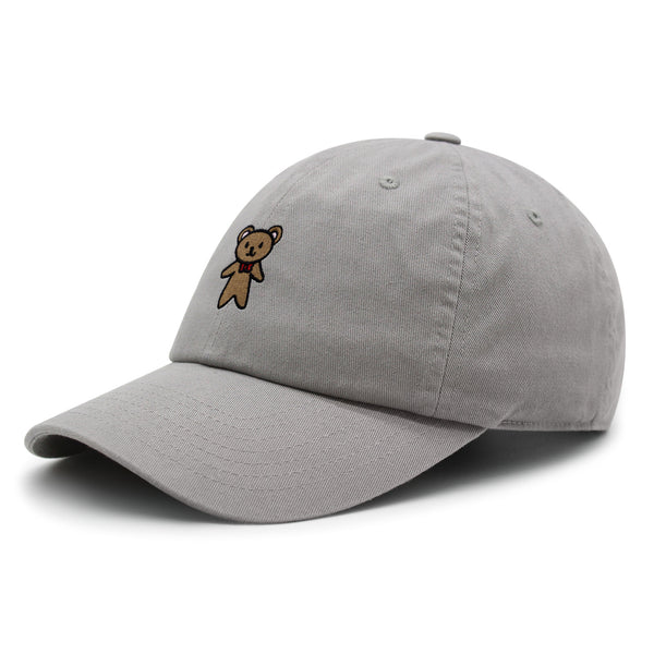 Teddy Bear Premium Dad Hat Embroidered Baseball Cap Ribbon Brown