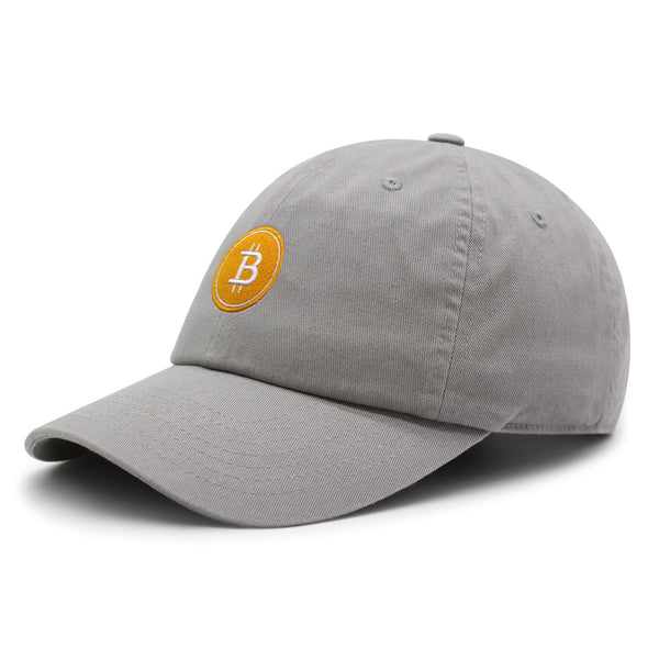 Bitcoin Premium Dad Hat Embroidered Baseball Cap Cryptocurrency Investing