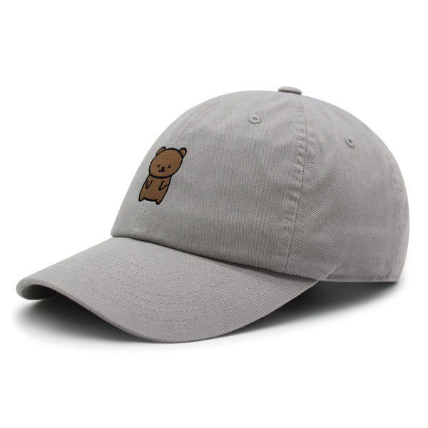 Bear Premium Dad Hat Embroidered Baseball Cap Teddy Bear Brown