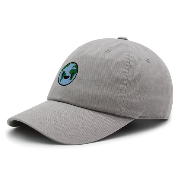 Happy Earth Premium Dad Hat Embroidered Baseball Cap Earth Environment