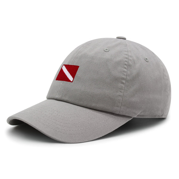 Diving Flag Premium Dad Hat Embroidered Baseball Cap Flag Symbol