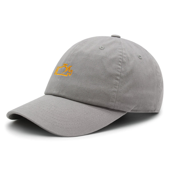 Check Engine Light Premium Dad Hat Embroidered Baseball Cap Car Racer