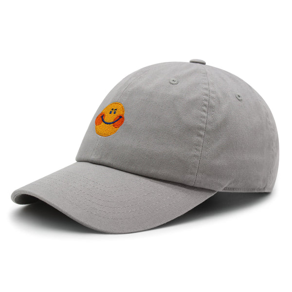 Smile Premium Dad Hat Embroidered Baseball Cap Emoji Smiling Face