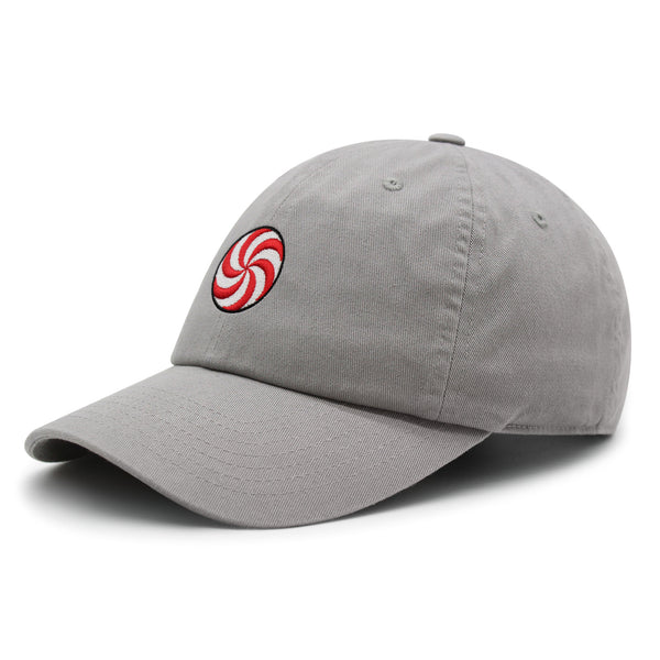 Peppermint Swirl Candy Premium Dad Hat Embroidered Baseball Cap Foodie