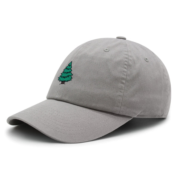 Pine Tree Premium Dad Hat Embroidered Baseball Cap Forest Camping