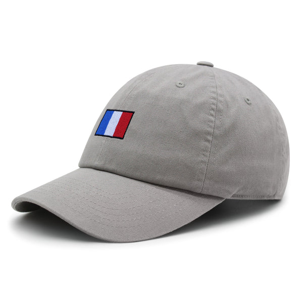 France Flag Premium Dad Hat Embroidered Cotton Baseball Cap Soccer