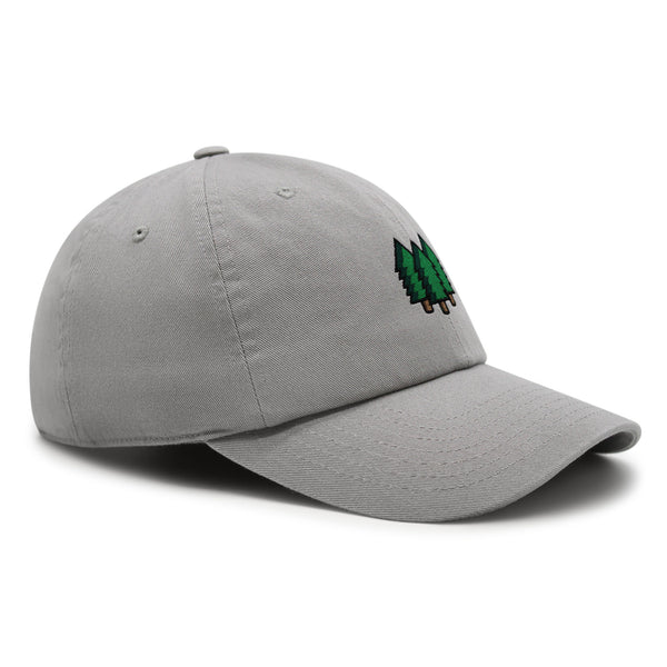 Trees Premium Dad Hat Embroidered Baseball Cap Forest Hiking