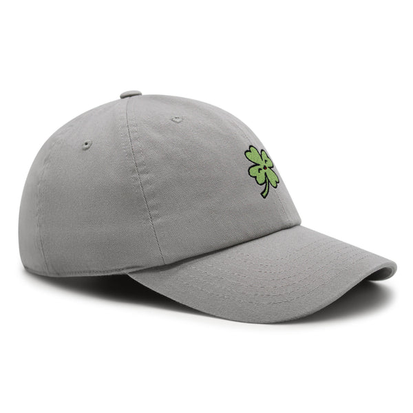 Clover Premium Dad Hat Embroidered Baseball Cap Lucky Flower