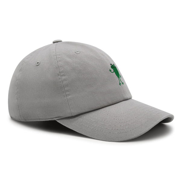 Frog Hi! Premium Dad Hat Embroidered Baseball Cap Cute