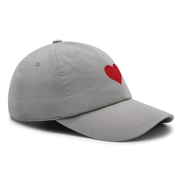 Heart Symbol Premium Dad Hat Embroidered Cotton Baseball Cap Simple Heart