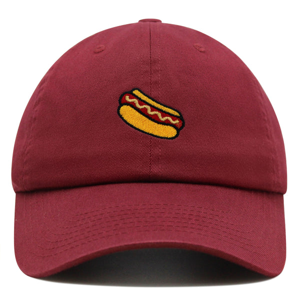 Hotdog Premium Dad Hat Embroidered Baseball Cap Foodie Sausage