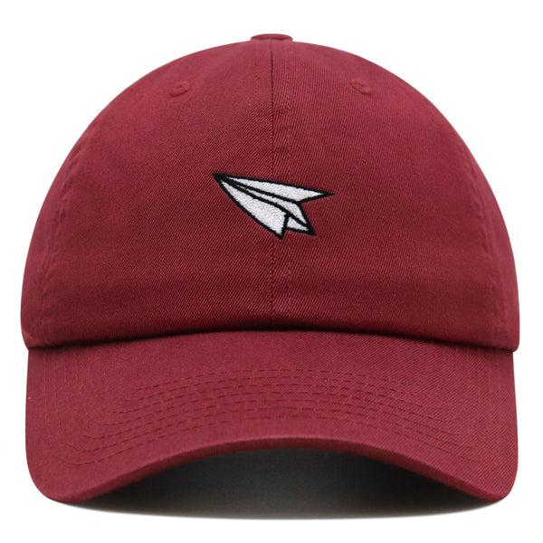 Paper Airplane Premium Dad Hat Embroidered Baseball Cap Plane Sky