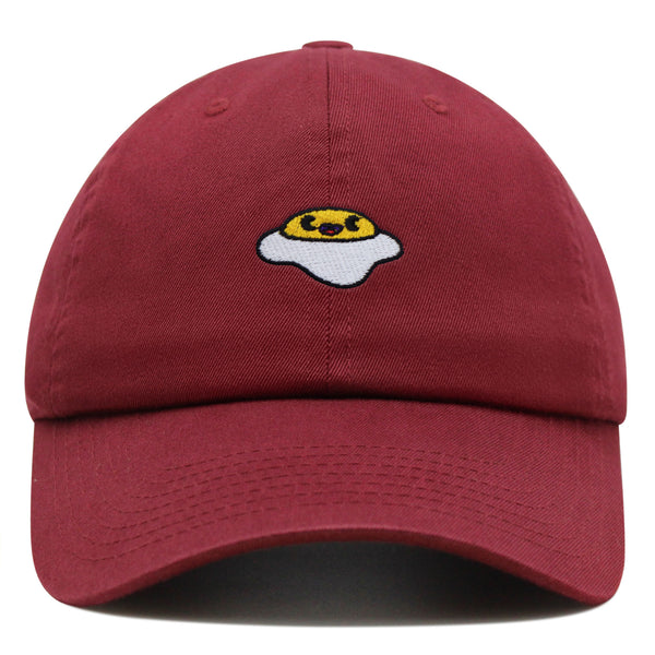 Smiling Egg Premium Dad Hat Embroidered Baseball Cap Sunny Side Up