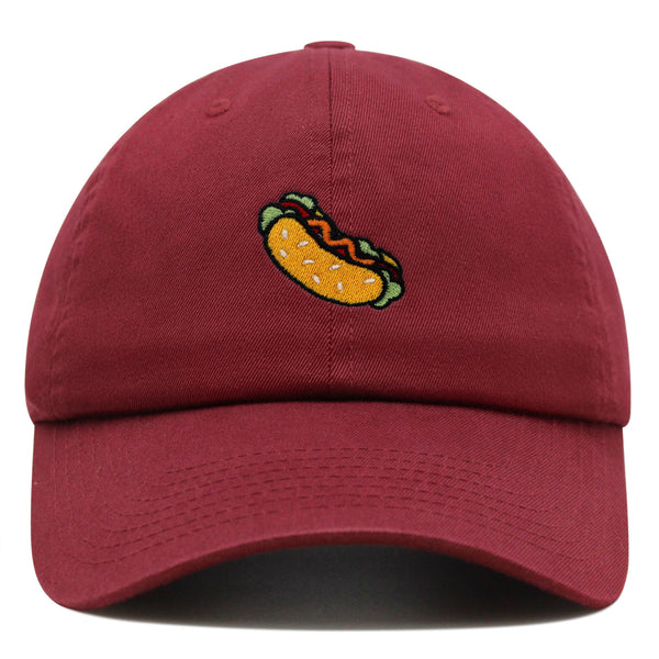 Hot Dog Premium Dad Hat Embroidered Baseball Cap Fast Food