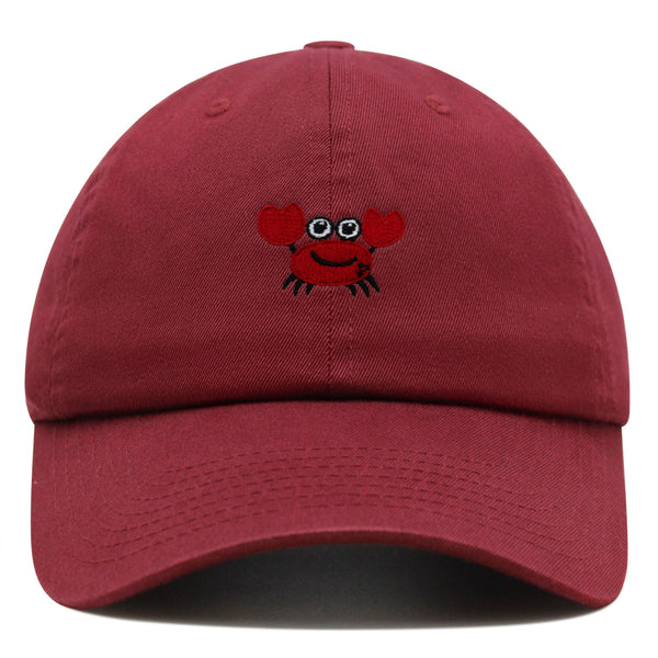 Funny Crab Premium Dad Hat Embroidered Baseball Cap Ocean Sea Fishing