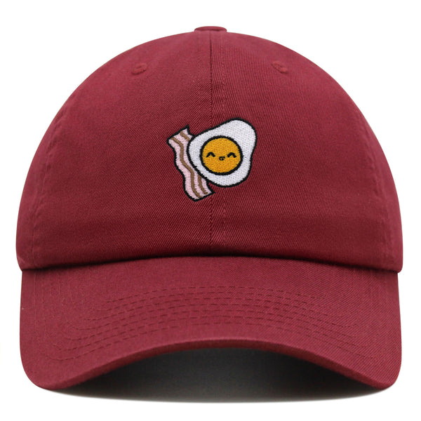 Egg and Bacon Premium Dad Hat Embroidered Baseball Cap Breakfast