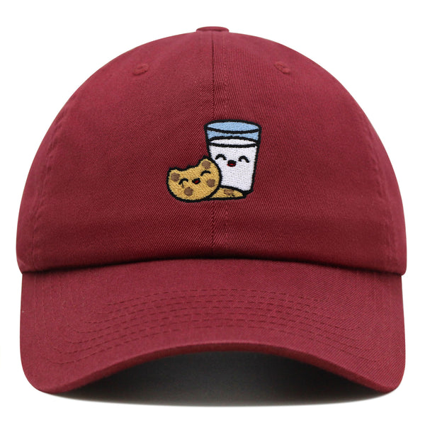 Milk and Cookie Premium Dad Hat Embroidered Baseball Cap Snack