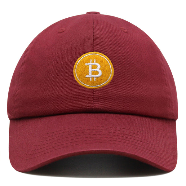 Bitcoin Premium Dad Hat Embroidered Baseball Cap Cryptocurrency Investing