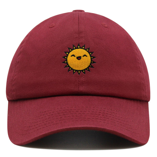 Happy Sun Premium Dad Hat Embroidered Baseball Cap Sunny Summer Morning