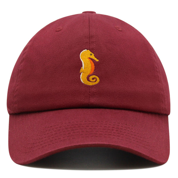 Seahorse Premium Dad Hat Embroidered Baseball Cap Ocean Sea Fish